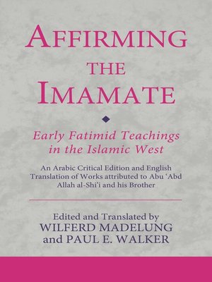 cover image of Affirming the Imamate